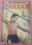 Tarzan n. 31 de Jan/54 da EBAL, estado Regular, lombada protegida com durex, capa com perdas, leitura íntegra, com 36 páginas.