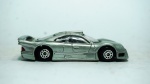 Maisto- Mercedes CLK-GTR Street Version, prateada, modelo metal die-cast, med 7 x 3 cm.