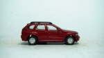 Kinsmart- BMW X5, escala 1/72, vermelha, modelo metal die-cast, med 6 x 2 cm.