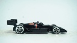Hot Wheels- carro preto "Racer 1", modelo metal die-cast, med 8 x 2,5 cm.