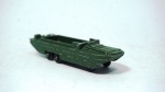 Lesney- miniatura de carro anfíbio D.U.K.W - feito na Inglaterra- cor: verde militar- modelo metal die-cast- med 7 x 2 cm.