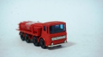 Lesney- miniatura de caminhão Pipe Truck Matchbox series N 10- feito na Inglaterra- cor: vermelho- modelo die-cast- med 7 x 2,5 cm.