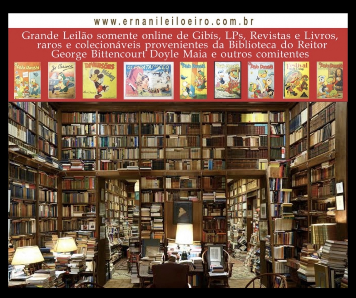 Grande Leilão online de Gibis, LPs, Revistas e Livros, raros e colecionáveis, Biblioteca Reitor GBDM